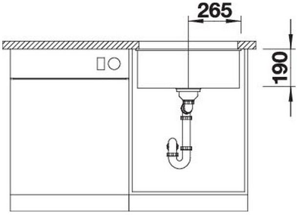 Мийка Blanco SUBLINE 500-U 527353