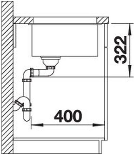 Мийка Blanco SUBLINE 700-U Level 527355