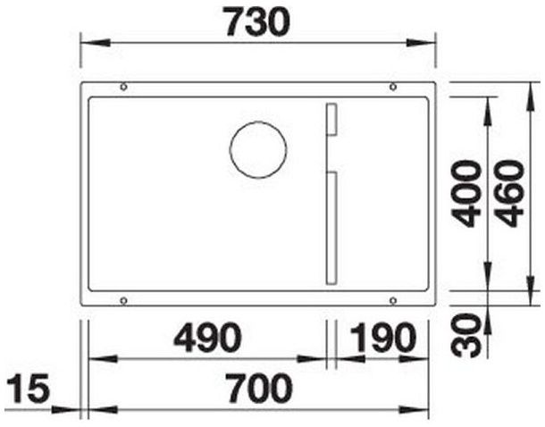 Мийка Blanco SUBLINE 700-U Level 527355