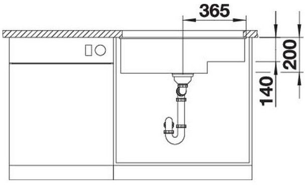 Мийка Blanco SUBLINE 700-U Level 527355