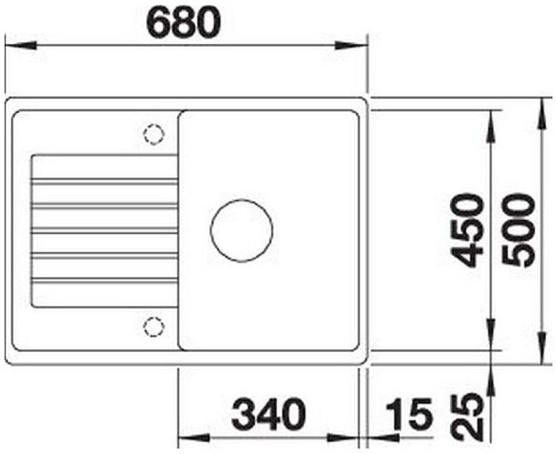 Мийка Blanco ZIA 45 S Compact 527380