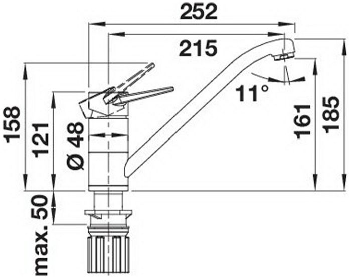 Змішувач Blanco WEGA II 526980