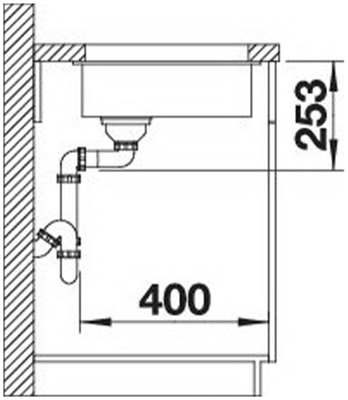 Мийка Blanco SUBLINE 160-U 526802