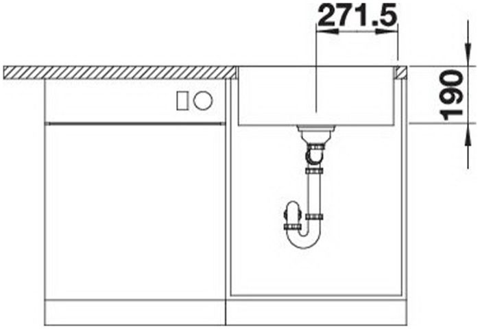 Мийка Blanco SUBLINE 500-IF/A SteelFrame 525999