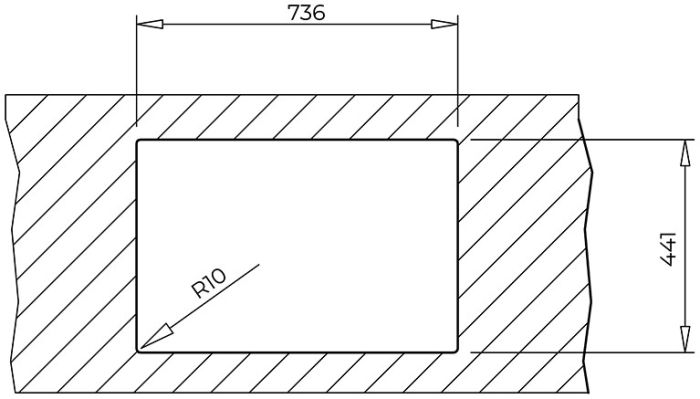 Мийка Teka RADEA 70.40 TG 115230055