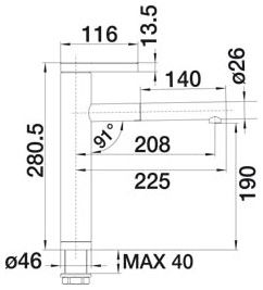 Змішувач Blanco LINEE-S 517593