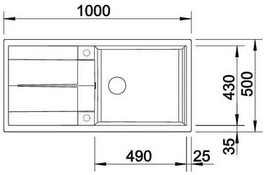Мийка Blanco METRA XL 6 S 515286