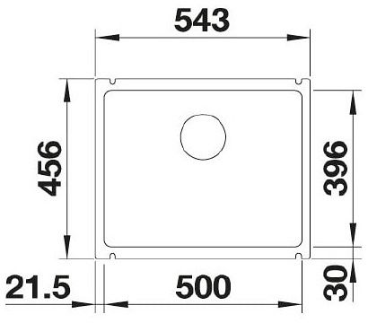 Мийка Blanco SUBLINE 500-U кераміка 514506