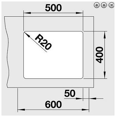 Мийка Blanco ETAGON 500-U 522227