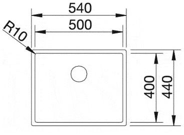 Мийка Blanco CLARON 500-U 521577