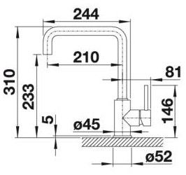 Змішувач Blanco MILI 523103