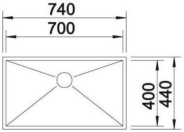 Мийка Blanco ZEROX 700-IF 521592