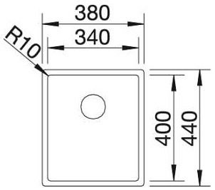 Мийка Blanco CLARON 340-IF 521570