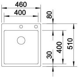 Мийка Blanco CLARON 400-IF/А 521632