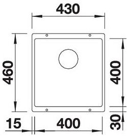Мийка Blanco SUBLINE 400-U 523429