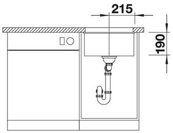 Мийка Blanco SUBLINE 400-U 523429