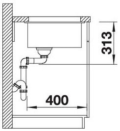 Мийка Blanco SUBLINE 400-U 523429