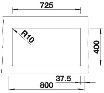 Мийка Blanco SUBLINE 350/350-U 523581