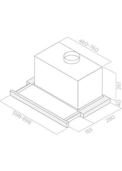Витяжка Elica ELITE 26 PB IX/A/60