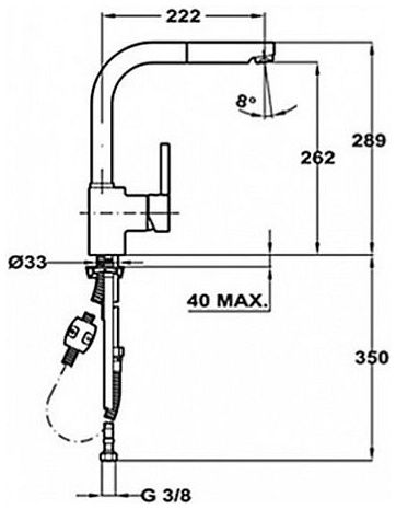 Змішувач Teka ARK 938 ALAIOR-XL HP 239381210