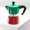 Кавоварка Bialetti Moka Express Italia | 3 чашки | 130 мл | червоно-зелений (0005322/NP)