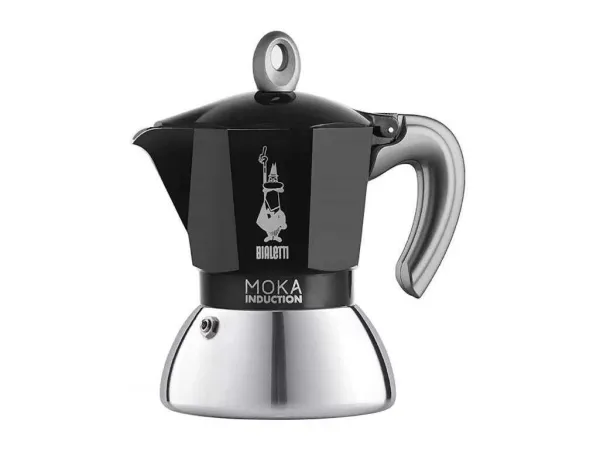 Кавоварка гейзерна Bialetti Moka Induction 4 чашки | 150 мл | чорний (0006934/NP)