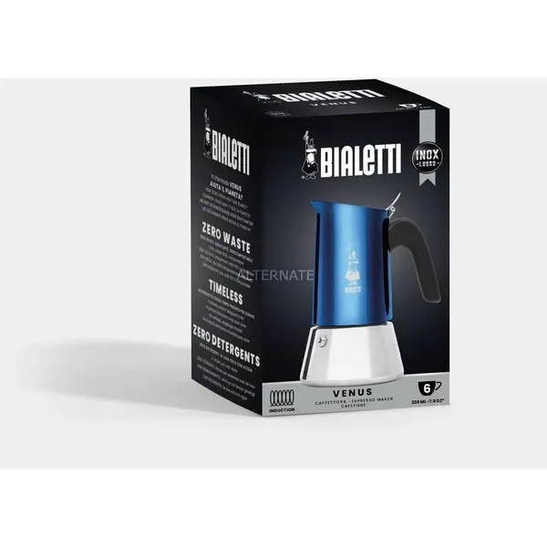 Кавоварка гейзерна Bialetti Venus Blue | на 6 чашок | синя (0007275/CN)