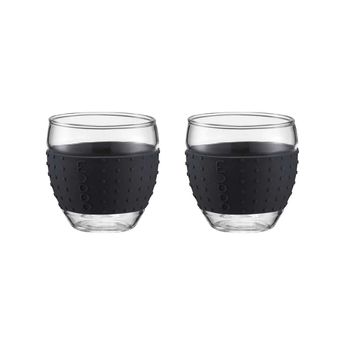 Фото - Кружка BODUM Набір склянок  Pavina чорний | 0.35 л | 2 шт  (11185-01)