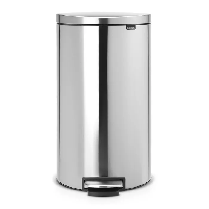 Бак для сміття Pedal Bin Brabantia об'єм 30 л | сріблясто-сірий (482007)