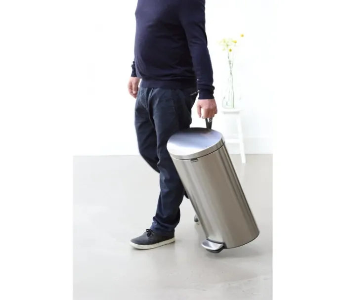 Бак для сміття Pedal Bin Brabantia об'єм 30 л | сріблясто-сірий (482007)