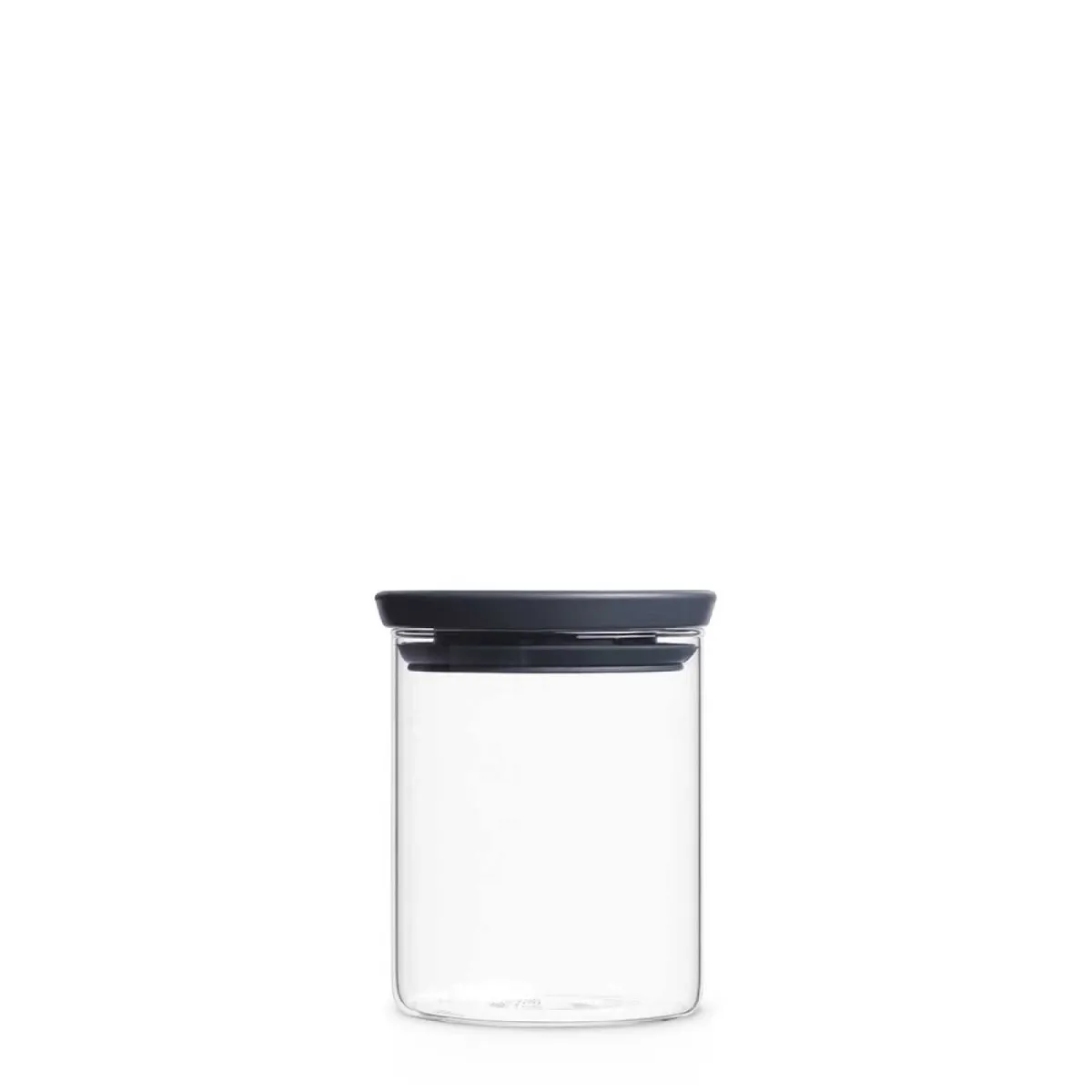 Фото - Пищевой контейнер Brabantia Банка модульна скляна  об'єм 0.6 л | прозорий з сірим  (298288)