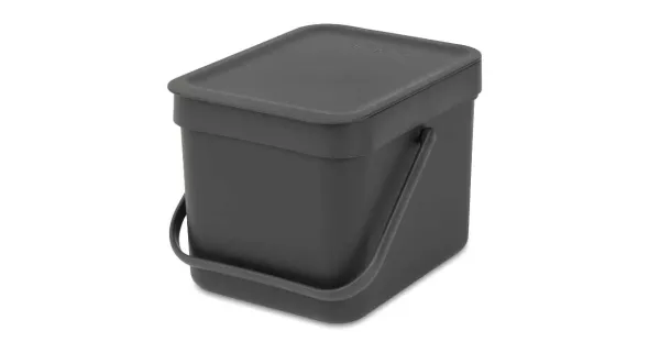 Відро для сміття Brabantia Sort & Go | об'єм 6 л | сірий (109720)