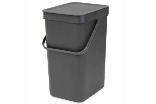 Відро для сміття Brabantia Sort & Go | об'єм 16 л | сірий (109966)