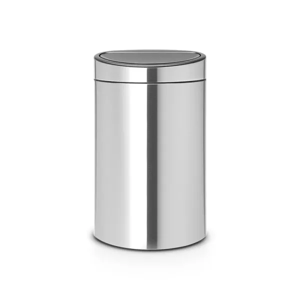 Бак для сміття Brabantia Touch Bin | об'єм 40 л | сріблясто-сірий (114809)