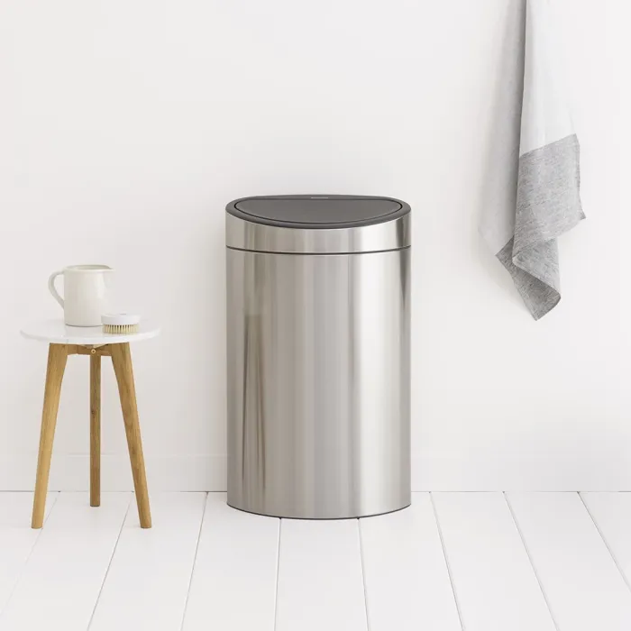 Бак для сміття Brabantia Touch Bin | об'єм 40 л | сріблясто-сірий (114809)