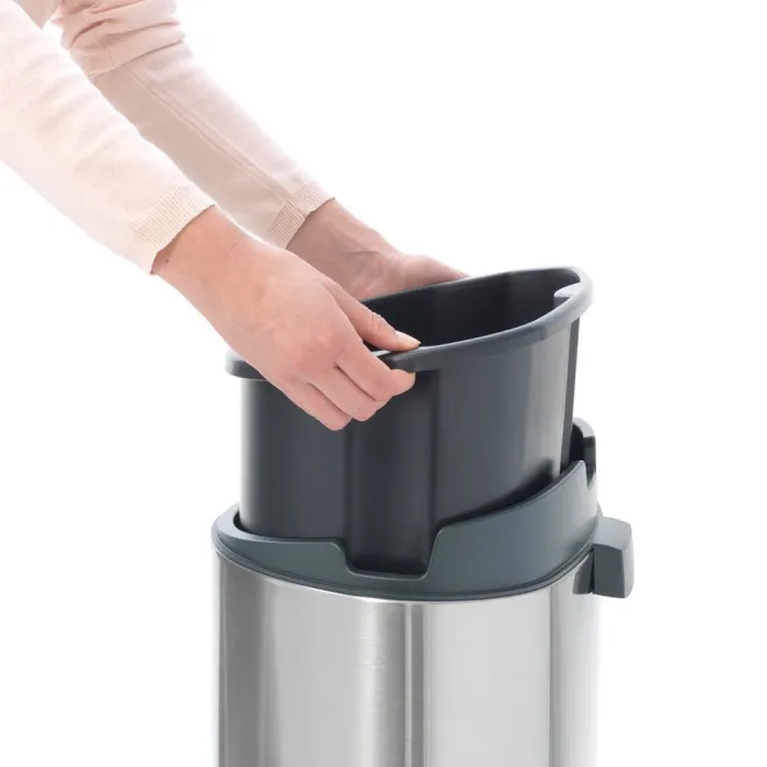 Бак для сміття Brabantia Touch Bin | об'єм 40 л | сріблясто-сірий (114809)