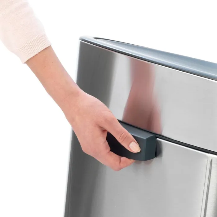 Бак для сміття Brabantia Touch Bin | об'єм 40 л | сріблясто-сірий (114809)