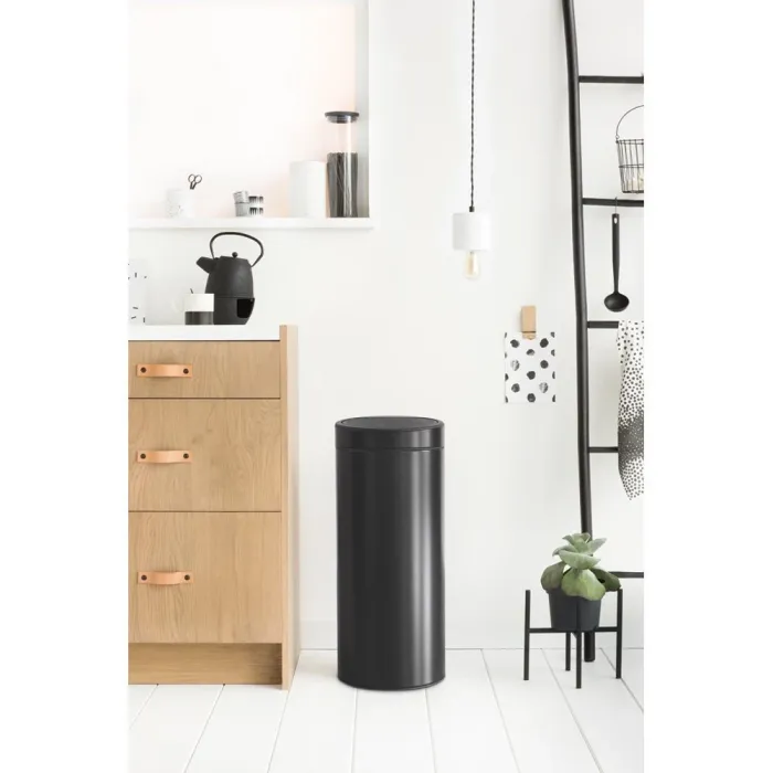 Бак для сміття Brabantia Touch Bin | об'єм 30 л | чорний (115301)