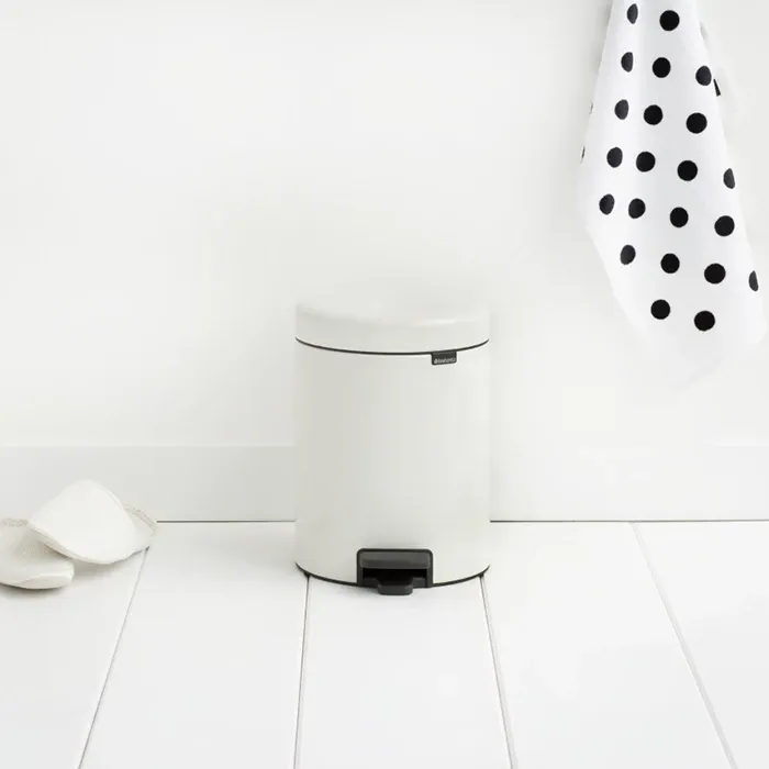 Бак для сміття Brabantia Pedal Bin | Newicon | об'єм 5 л | білий (112065)