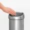 Відро для сміття Brabantia Touch Bin | об'єм 3 л | чорний (364440)