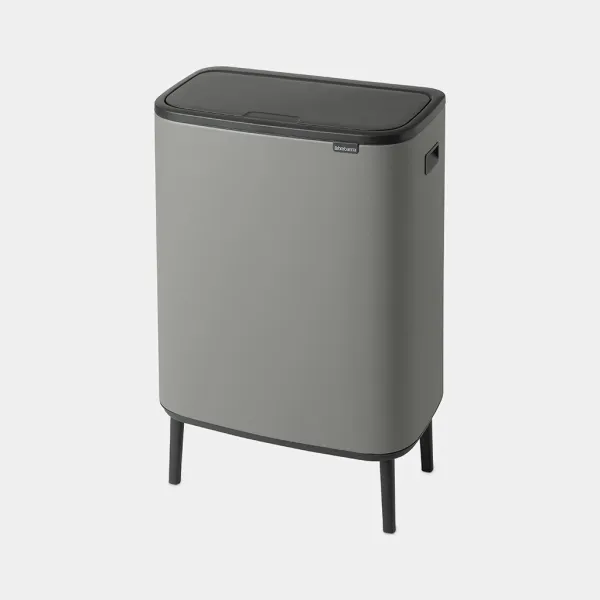Бак для сміття Brabantia Bo Touch Bin 2х30 л | сірий (130663)