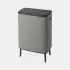 Бак для сміття Brabantia Bo Touch Bin 2х30 л | сірий (130663)