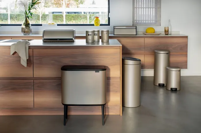 Бак для сміття Brabantia Pedal Bin 30л | шампань бежевий (304484)
