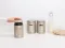 Набір ємностей для зберігання Brabantia Window Canister | 3 шт | 1.4 л | шампань (304842)