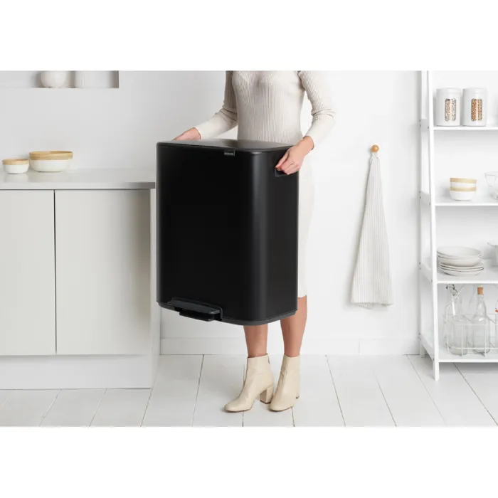 Бак для сміття Brabantia з педаллю 2х30л | чорний (211508)
