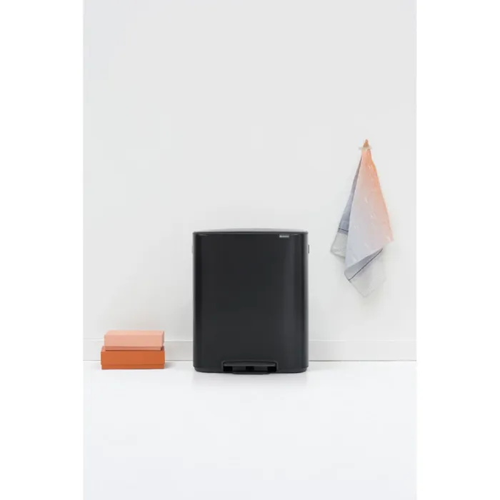 Бак для сміття Brabantia з педаллю 2х30л | чорний (211508)