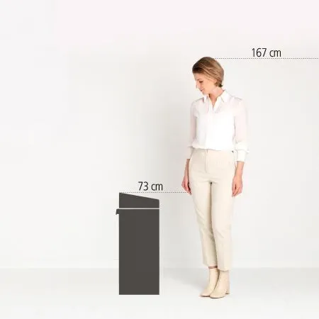 Бак для сміття Brabantia Touch Bin New | об'єм 40 л | чорний (114946)