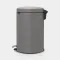 Бак для сміття Brabantia Pedal Bin Newicon | об'єм 20 л | сірий (119163)