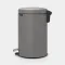Бак для сміття Brabantia Pedal Bin Newicon | об'єм 12 л | сірий (119149)