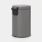 Бак для сміття Brabantia Pedal Bin Newicon | об'єм 12 л | сірий (119149)